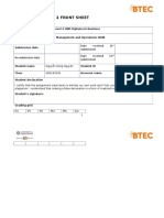 BTEC Level 4 HND Assignment Management Operations