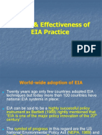 Trends & Effectiveness of EIA Practice