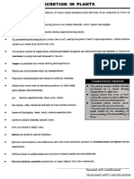 Excretion in Plants