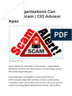 Cio Advisor Apac Scam News - How Organisations Can Tackle Scam