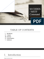 M Codes / MSTF Command