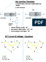 The Two Types of BJT Transistors: NPN PNP: Cross Section Cross Section