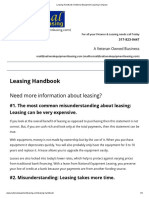 Leasing Handbook - National Equipment Leasing Company