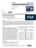 Effect of Temperature On The Surface Energy of Solids