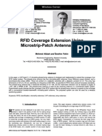 RFID Coverage Extension Using Microstrip-Patch Antenna Array