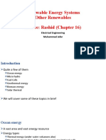 Renewable Energy Systems Other Renewables Source: Rashid (Chapter 16)