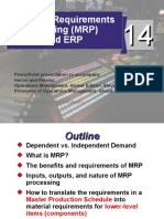 Material Requirements Planning (MRP) and ERP