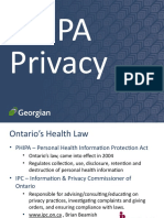 Ontario's PHIPA Privacy Law in 40 Characters