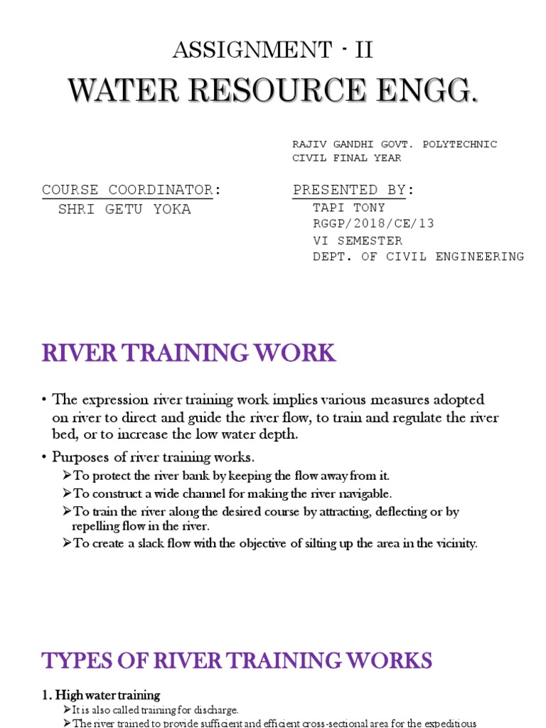 Overview of River Training Works | PDF | Levee | River