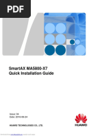 Smartax Ma5800-X7 Quick Installation Guide: Issue: 04 Date: 2016-08-24