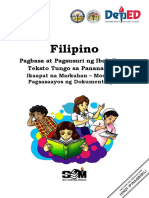 Filipino: Pagbasa at Pagsusuri NG Iba't Ibang Teksto Tungo Sa Pananaliksik