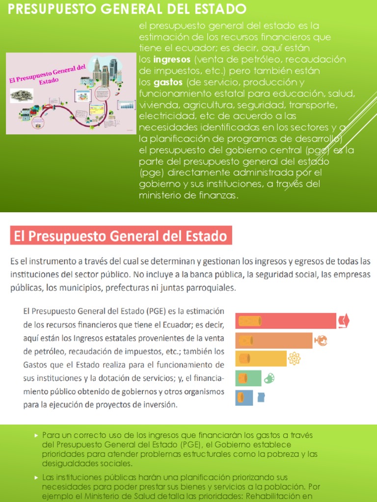 Presupuesto General del Estado en Ecuador | PDF | Finanzas y dinero