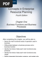 Concepts in Enterprise Resource Planning: Chapter One Business Functions and Business Processes