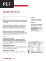 Casing Seat Data Sheet