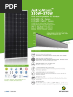 350W 370W Astroatom: 5Bb-Monocrystalline PV Module Chsm6612M Series Chsm6612M/Hv Series