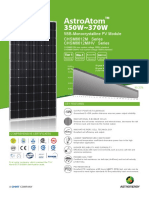 350W 370W Astroatom: 5Bb-Monocrystalline PV Module Chsm6612M Series Chsm6612M/Hv Series