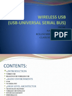 Wireless Usb (Usb-Universal Serial Bus) : From: Name:P.Anitha ROLLNUMBER:17NG1A0547 Class/Section-Cse-A