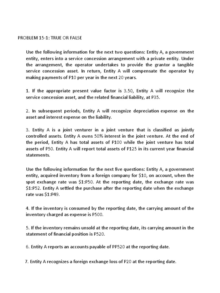 Government Accounting and NPOs Chap 15 Questions Only PDF