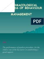 Pharmacological Methods of Behaviour Management