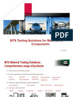 MTS Testing Solutions For Materials & Components