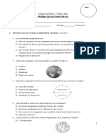 Prueba de Historia - Mayo 4°