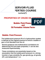 Reservoir-Fluid Properties Course: Properties of Crude Oil Systems