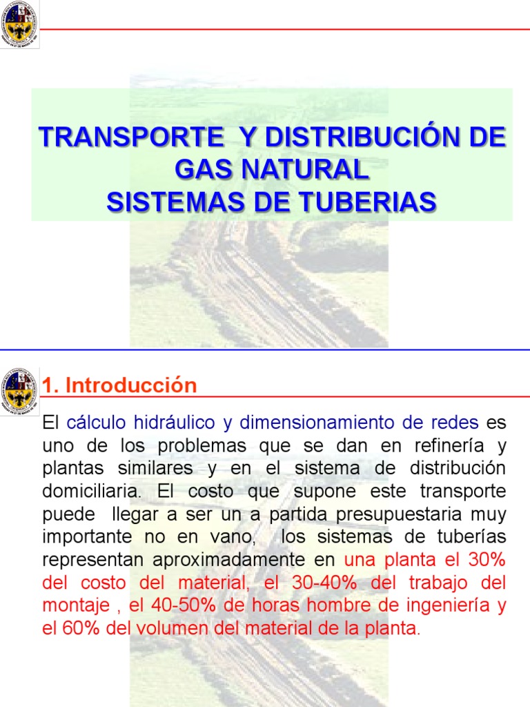Sistemas de Transporte de Gas Natural | PDF | Presión | Gases