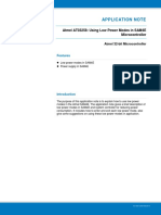 Atmel 42142 SAM AT03258 Using Low Power Mode in SAM4E Microcontroller - Application Note