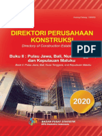 Direktori Perusahaan Konstruksi 2020, Buku II - Pulau Jawa, Bali, Nusa Tenggara, Dan Kepulauan Maluku