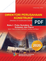 Direktori Perusahaan Konstruksi 2020, Buku I - Pulau Sumatera, Kalimantan, Sulawesi, Dan Papua