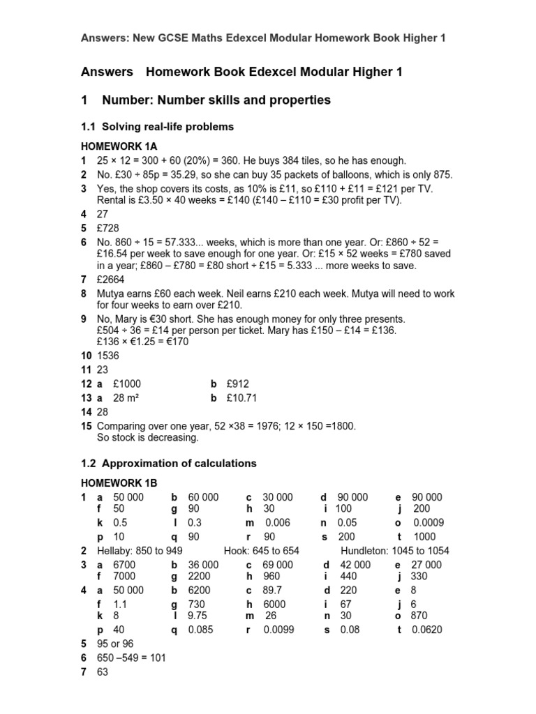 Maths Homework Answers Mode Statistics Pie Chart