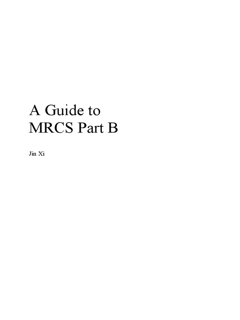 Master Mrcs Classification Step By Step Instructions - q5jdw4m