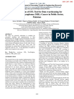 Implementation of ETL Tool For Data Warehousing For Non-Hodgkin Lymphoma (NHL) Cancer in Public Sector, Pakistan