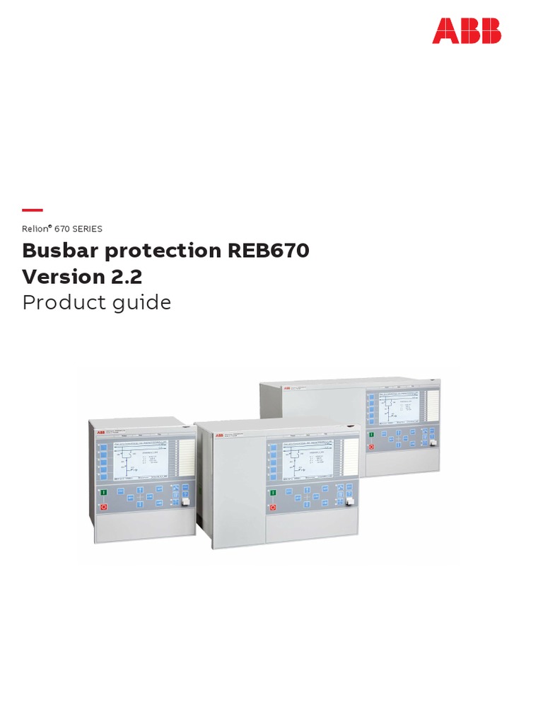 REB670 - Product Guide | PDF | Electrical Substation | Electromagnetism