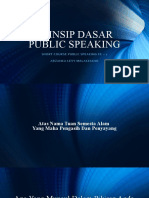 Prinsip Dasar Public Speaking