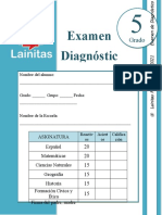 5to Grado - Examen de Diagnóstico (2020-2021)