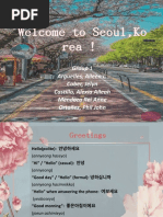 Welcome To Seoul, Ko Rea !