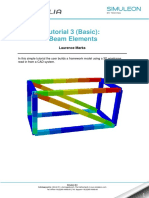 Tutorial 3 Basic - Beam Elements