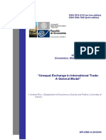 Unequal Exchange in International Trade Model