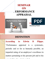 Seminar ON: Performance Appraisal