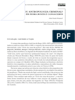 MANSUR, João Paulo. Literatura Ou Antropologia Criminal.