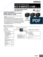 E5CC-800/E5CC-B-800/E5CC-U-800: Digital Temperature Controller (Simple Type)