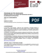 Pedagogia Social e Elaborac3a7c3a3o de Projetos