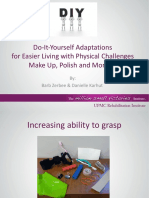 Do-It-Yourself Adaptations For Easier Living With Physical Challenges Make Up, Polish and More!!