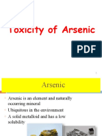 Toxicity and Health Effects of Arsenic Exposure