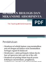 3. Membran Biologis Mekanisme Absorpsi