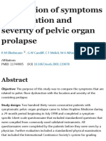 Correlation of symptoms with location and severity of pelvic organ prolapse - PubMed