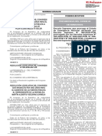 Decreto Supremo N° 076-2021-PCM