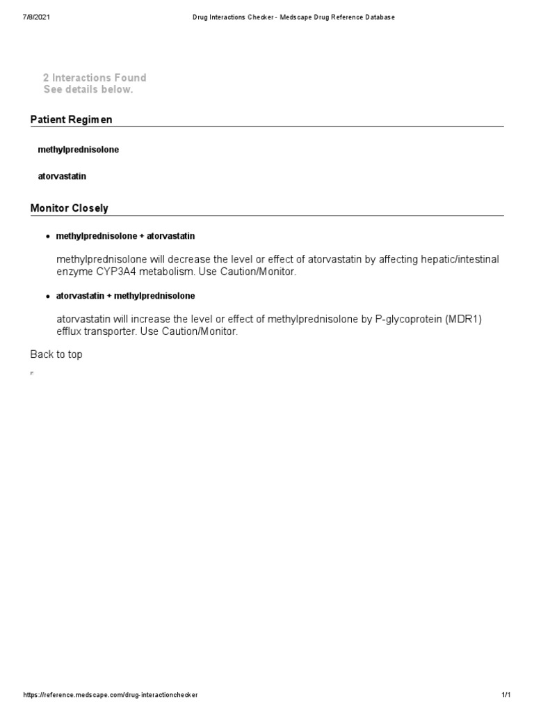 Drug Interactions Checker Medscape Drug Reference Database PDF