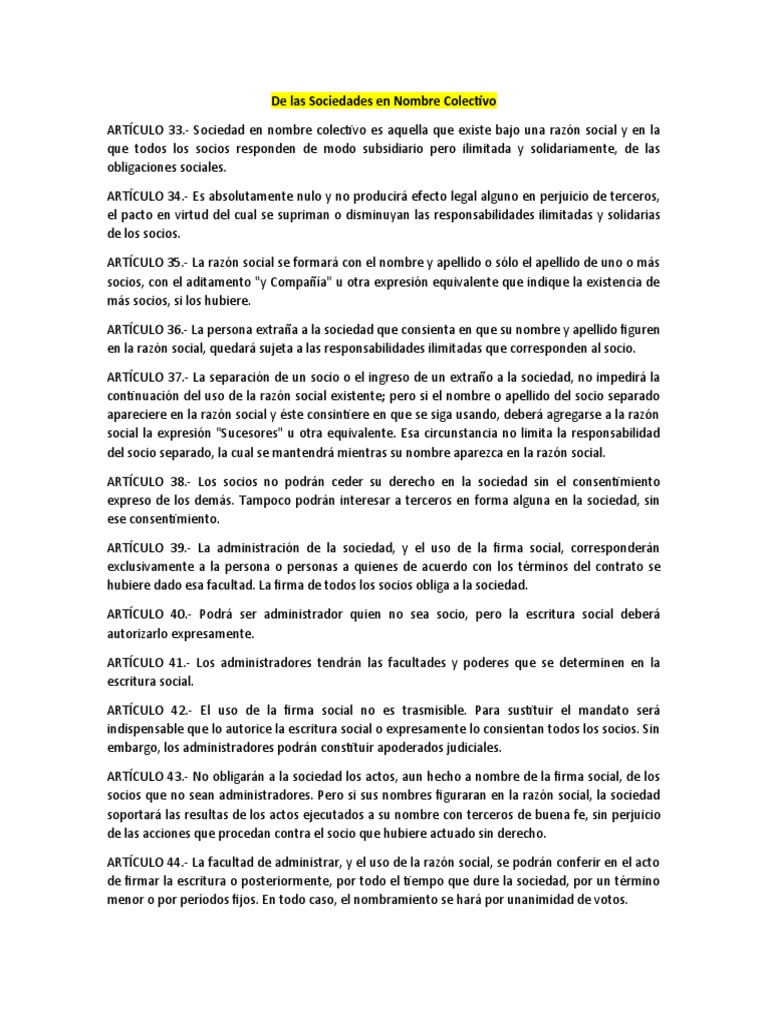 Sociedades Codigo de Comercio PDF Sociedad